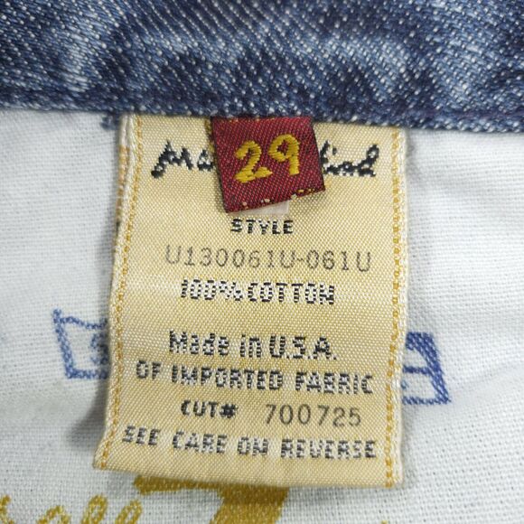 7 For All Mankind A pocket Medium Wash Button Zip Jeans Womens Size 29 Blue - Picture 7 of 9